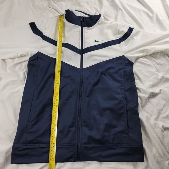 Nike Boys XL White Blue Full Zip Jacket Long Sleeve Lightweight Casual School - Picture 12 of 13